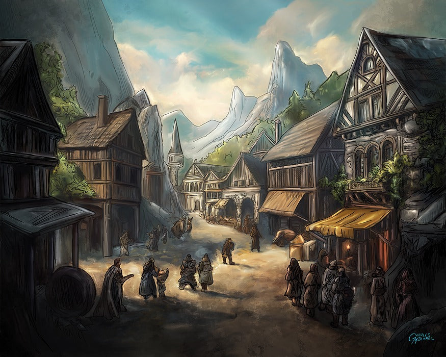 Frontier Town at Dawn