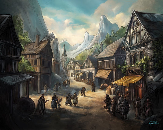 Frontier Town at Dawn