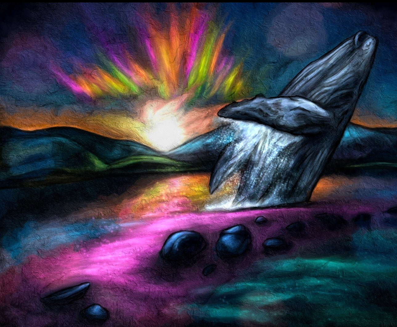 Glowing Aurora Breach